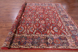 Red Persian Fine Serapi Hand Knotted Wool Rug - 9' 10" X 13' 6" - Golden Nile