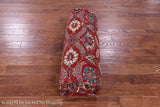Red Persian Fine Serapi Hand Knotted Wool Rug - 9' 10" X 13' 6" - Golden Nile