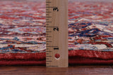 Red Persian Fine Serapi Hand Knotted Wool Rug - 9' 10" X 13' 6" - Golden Nile
