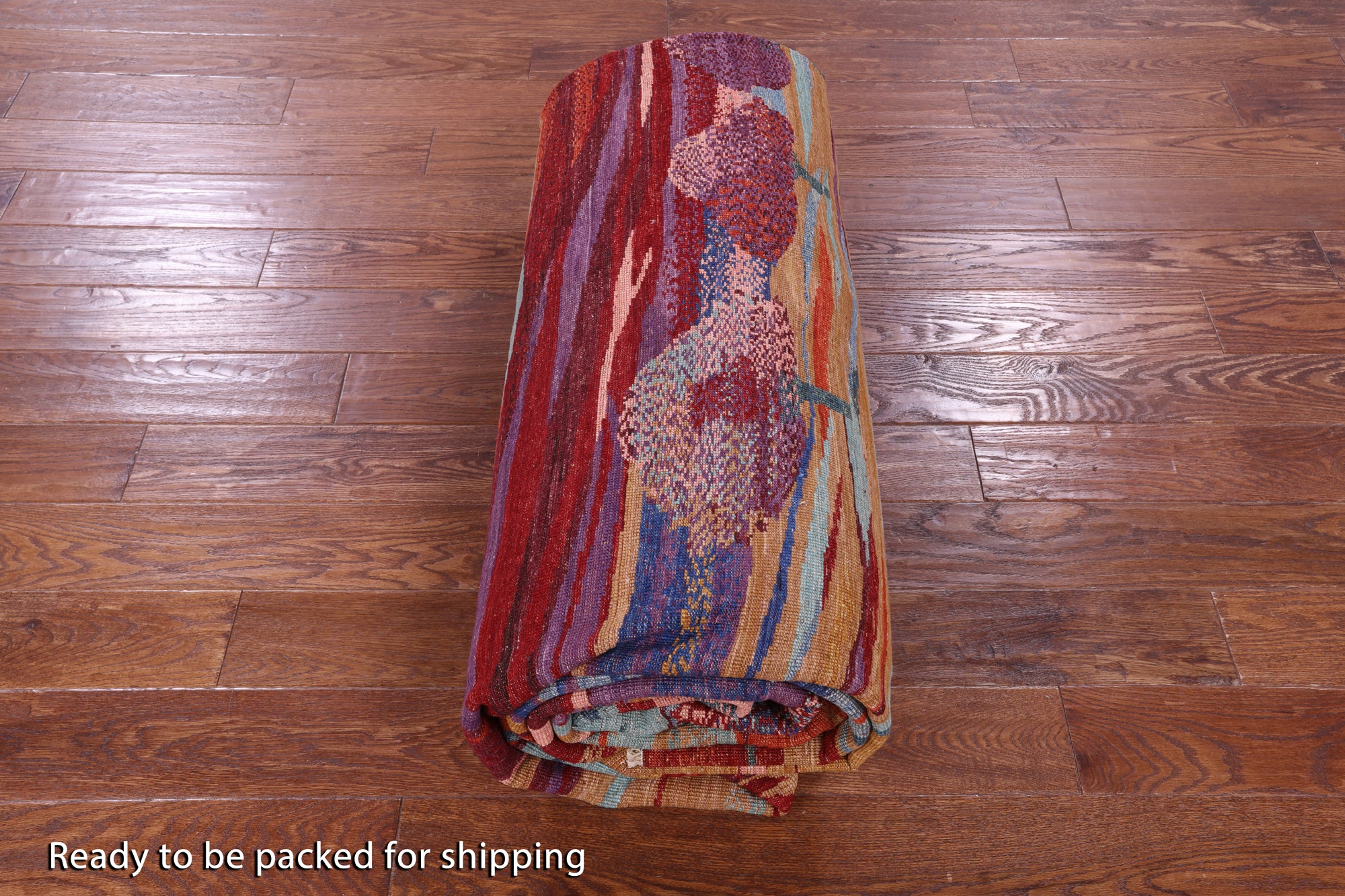 Tribal Persian Gabbeh Handmade Wool Rug - 9' 6" X 13' 7" - Golden Nile