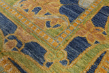 William Morris Handmade Wool Area Rug - 6' X 8' 10" - Golden Nile