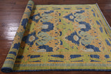 William Morris Handmade Wool Area Rug - 6' X 8' 10" - Golden Nile