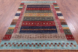 Persian Gabbeh Tribal Hand Knotted Wool Rug - 5' 8" X 8' 3" - Golden Nile