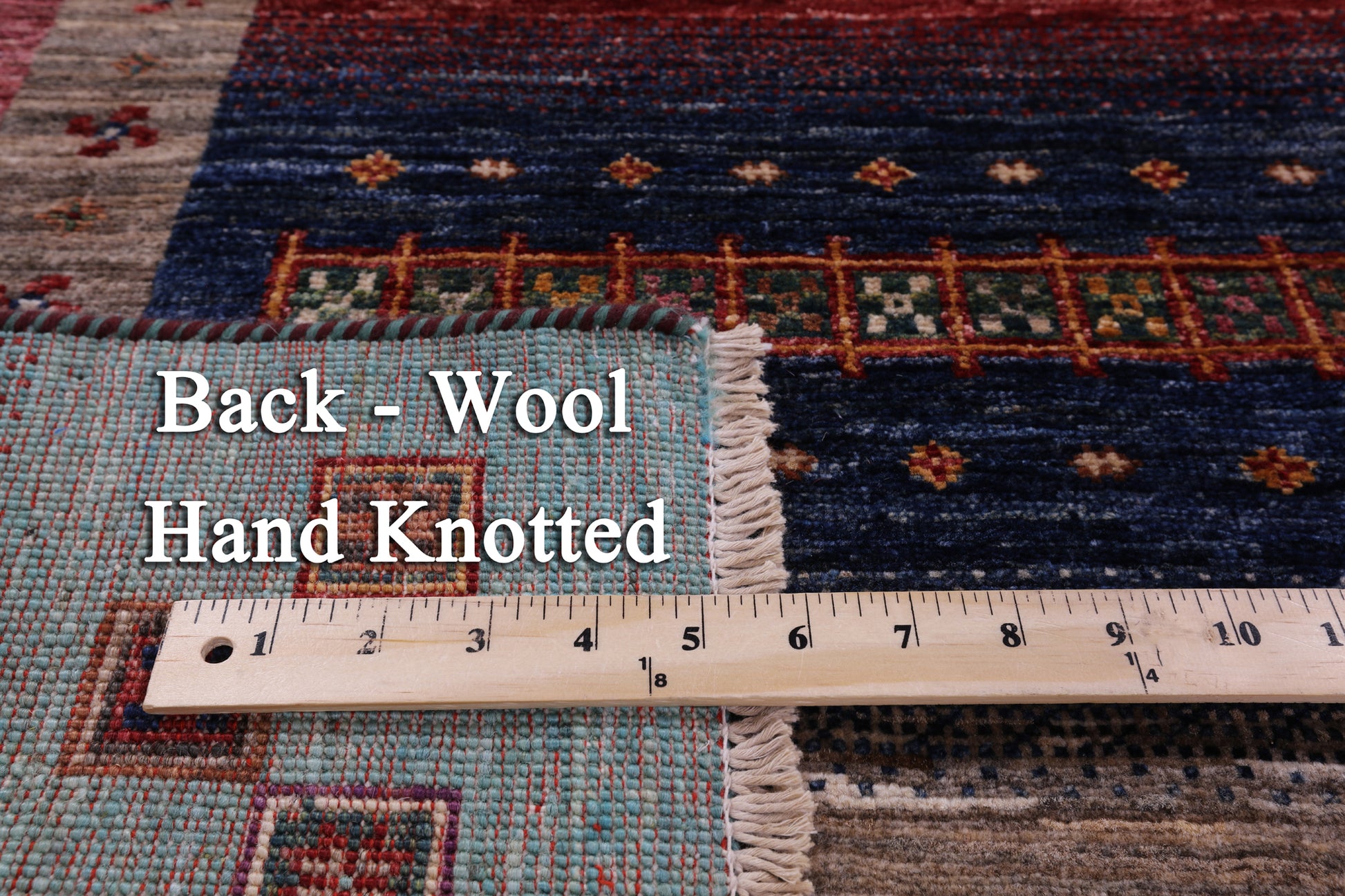 Persian Gabbeh Tribal Hand Knotted Wool Rug - 5' 8" X 8' 3" - Golden Nile