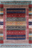 Persian Gabbeh Tribal Hand Knotted Wool Rug - 5' 8" X 8' 3" - Golden Nile