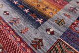 Tribal Persian Gabbeh Handmade Wool Rug - 5' 8" X 7' 10" - Golden Nile