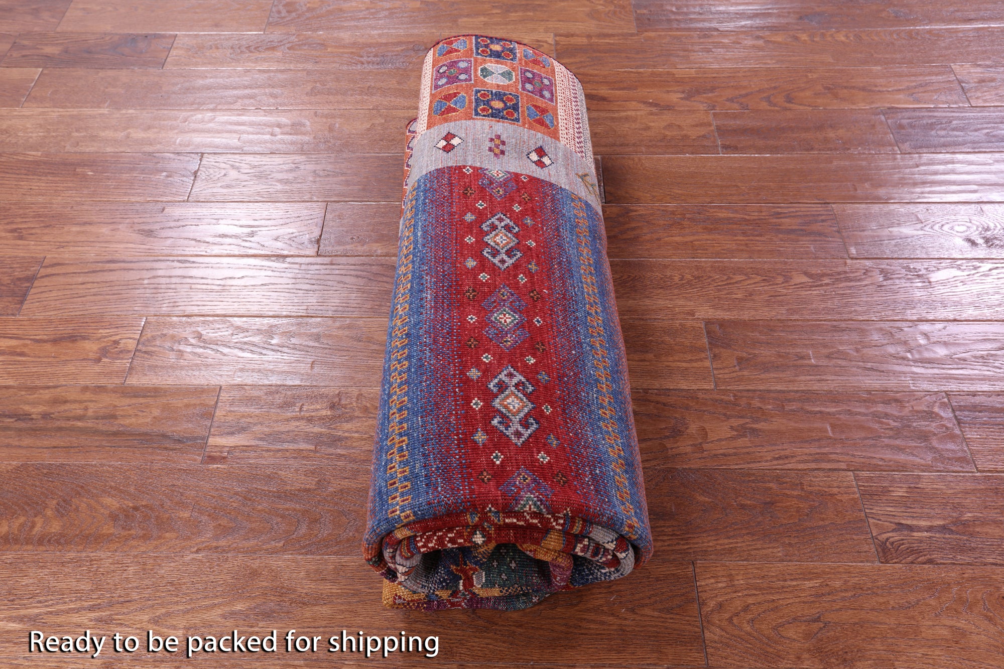 Tribal Persian Gabbeh Handmade Wool Rug - 5' 8" X 7' 10" - Golden Nile