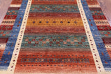 Tribal Persian Gabbeh Hand Knotted Wool Rug - 5' 8" X 8' 2" - Golden Nile