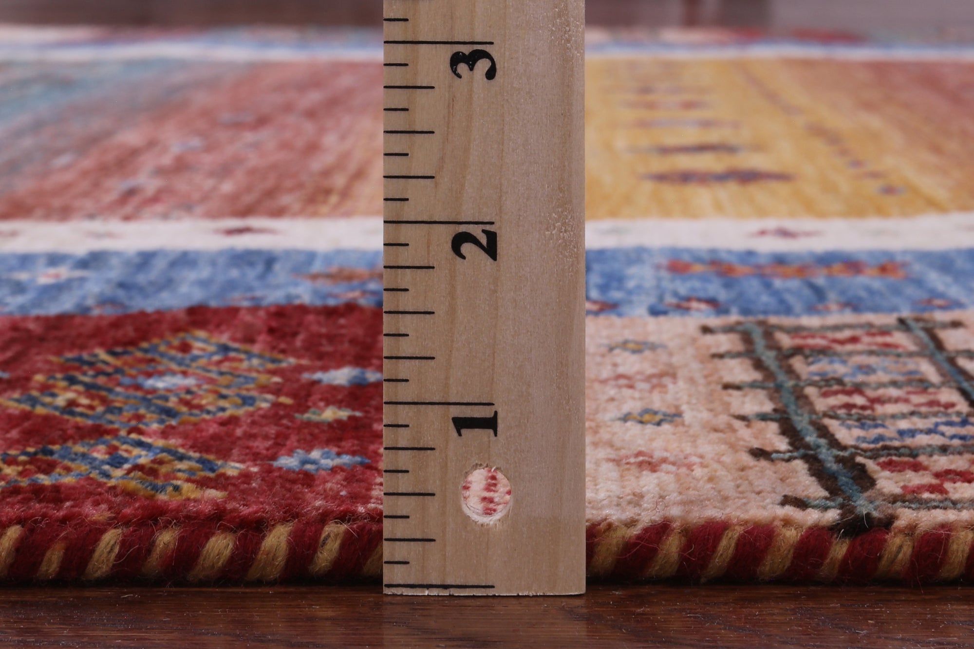 Tribal Persian Gabbeh Hand Knotted Wool Rug - 5' 8" X 8' 2" - Golden Nile