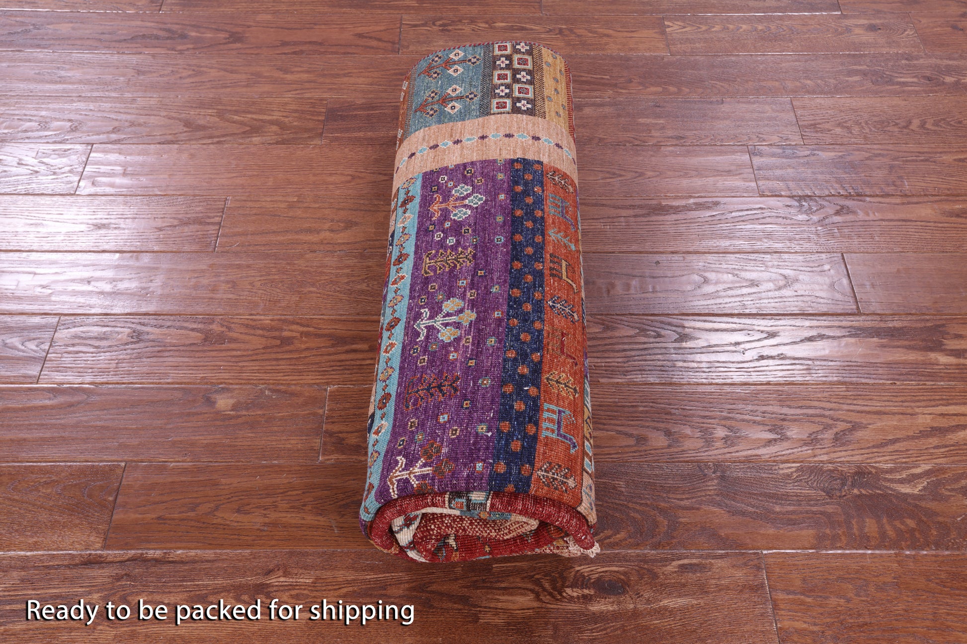 Persian Gabbeh Tribal Hand Knotted Wool Rug - 5' 6" X 8' 1" - Golden Nile
