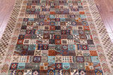 Tribal Persian Gabbeh Handmade Wool Rug - 5' 8" X 8' 6" - Golden Nile