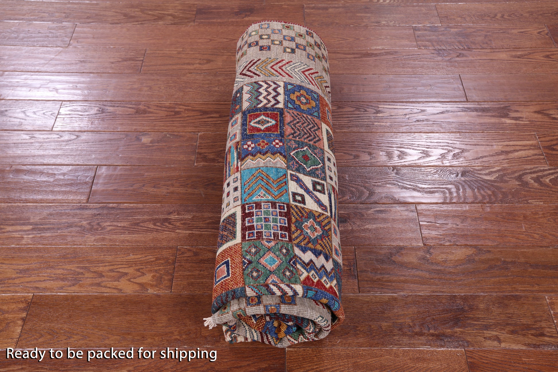 Tribal Persian Gabbeh Handmade Wool Rug - 5' 8" X 8' 6" - Golden Nile