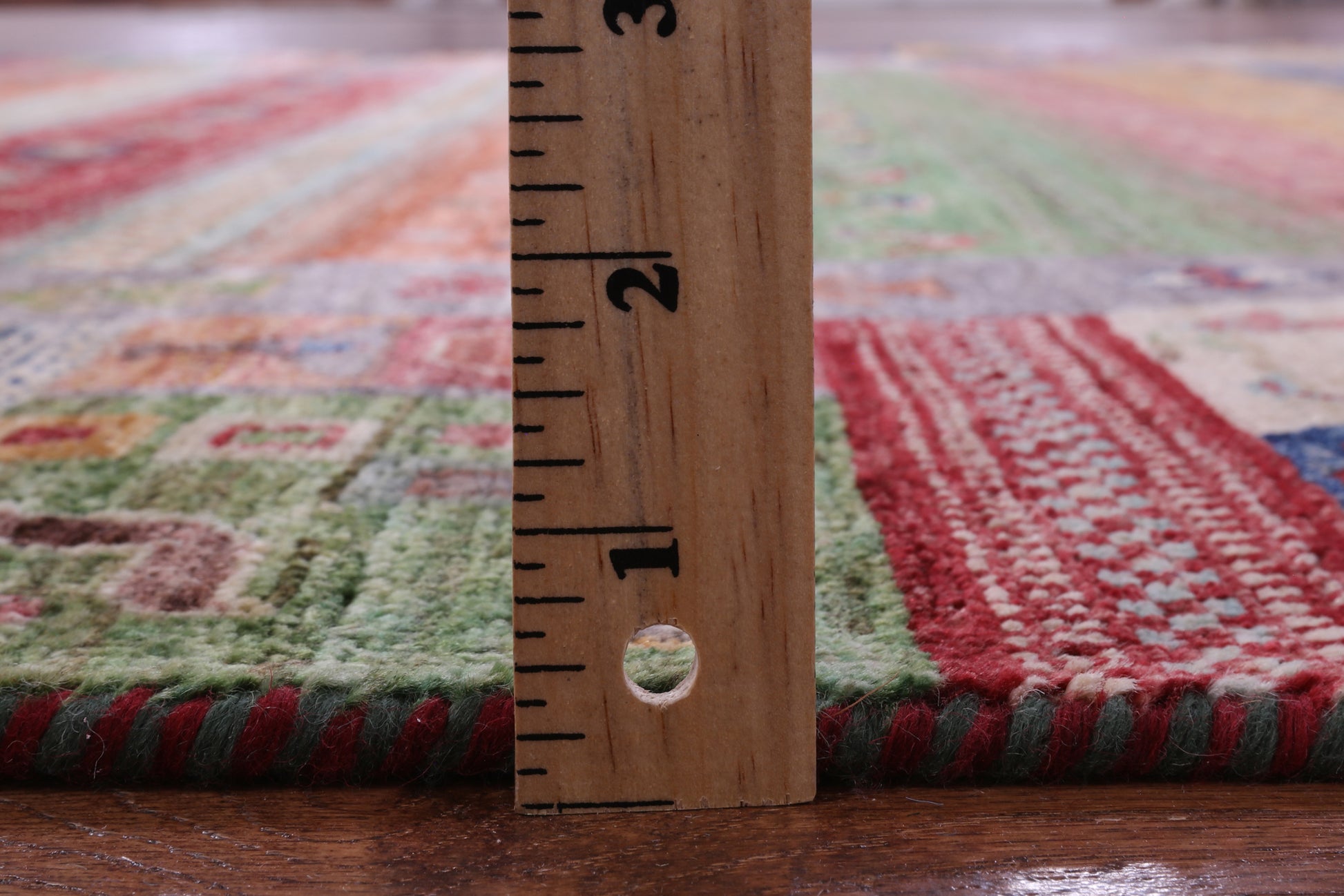 Tribal Persian Gabbeh Hand Knotted Wool Rug - 5' 7" X 7' 7" - Golden Nile
