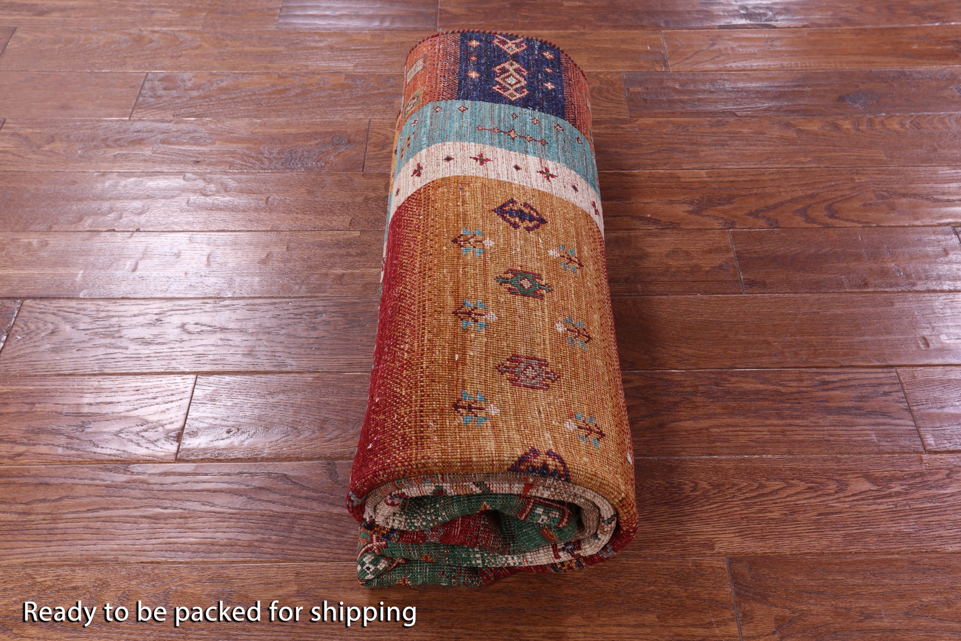 Tribal Persian Gabbeh Hand Knotted Wool Rug - 5' 0" X 7' 0" - Golden Nile