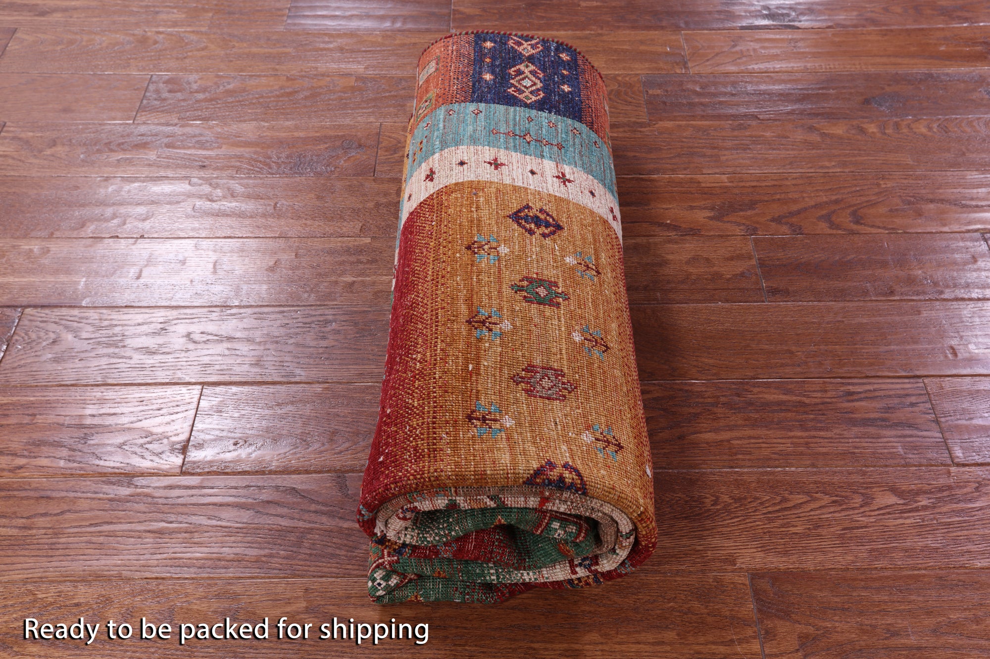 Tribal Persian Gabbeh Hand Knotted Wool Rug - 5' 0" X 7' 0" - Golden Nile