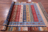 Tribal Persian Gabbeh Hand Knotted Wool Rug - 6' 8" X 10' 4" - Golden Nile