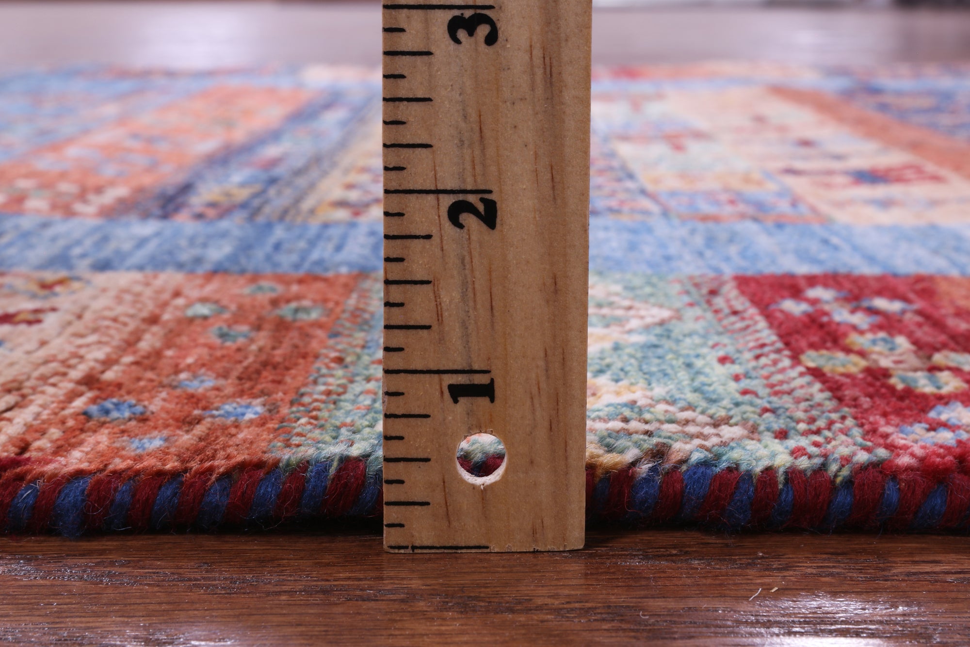 Tribal Persian Gabbeh Hand Knotted Wool Rug - 3' 4" X 4' 8" - Golden Nile
