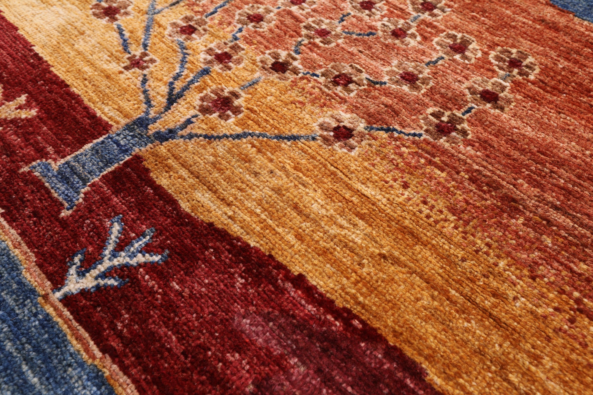 Tribal Persian Gabbeh Hand Knotted Wool Rug - 6' 8" X 9' 9" - Golden Nile