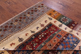 Persian Gabbeh Tribal Hand Knotted Wool Rug - 6' 9" X 9' 10" - Golden Nile