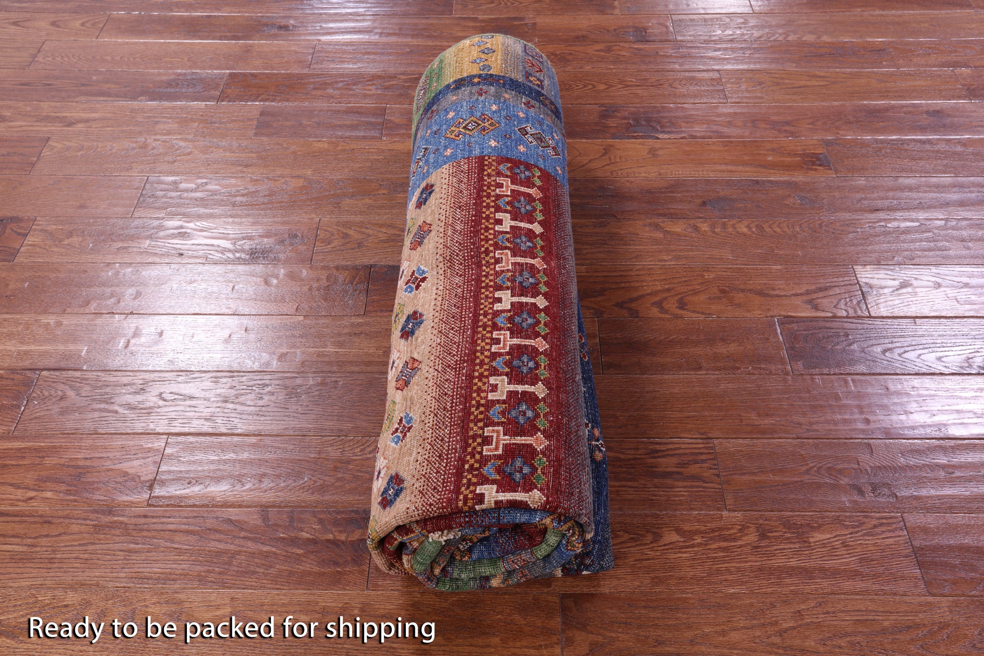 Tribal Persian Gabbeh Hand Knotted Wool Rug - 6' 8" X 10' 2" - Golden Nile