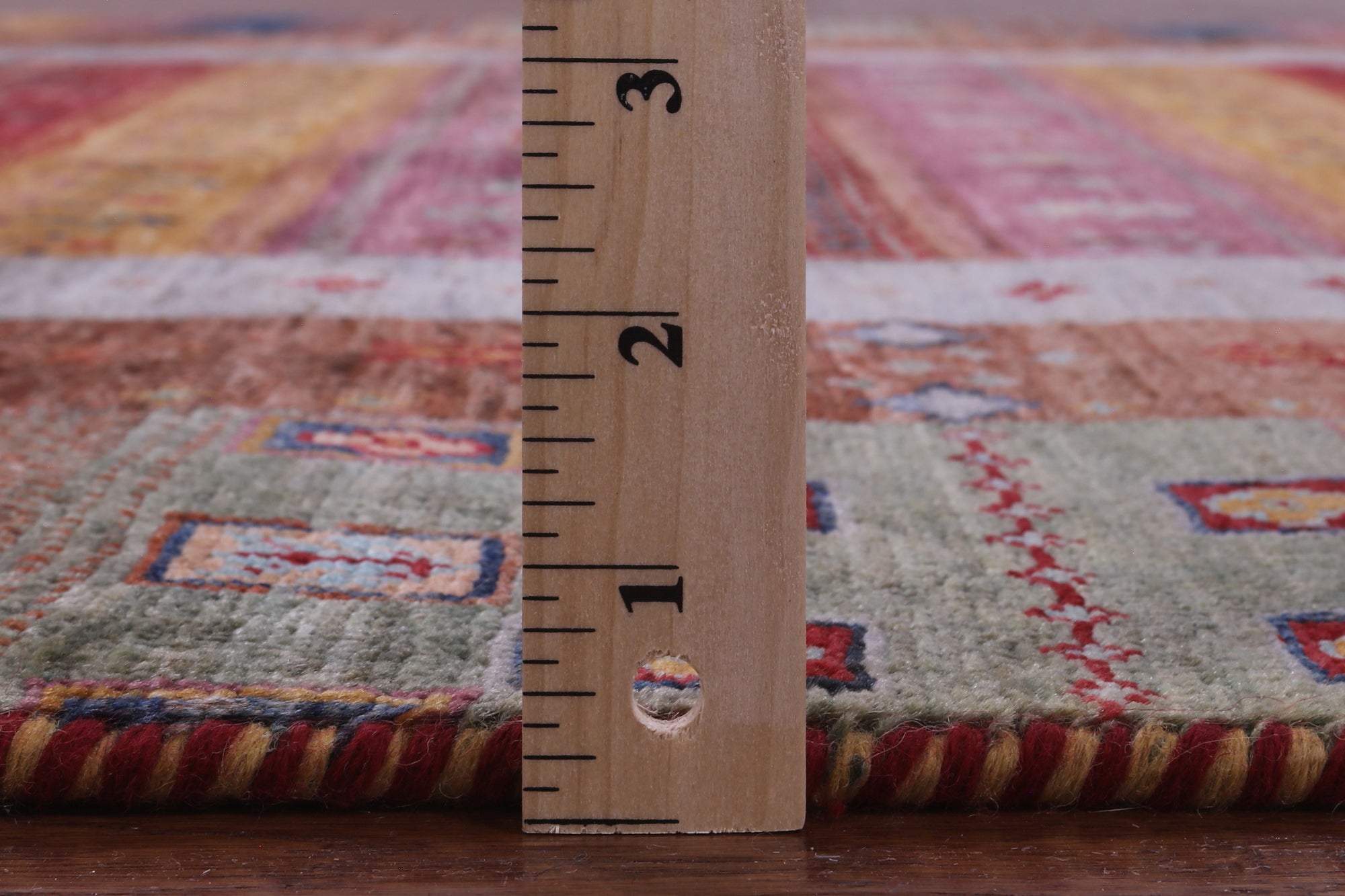 Persian Gabbeh Tribal Hand Knotted Wool Rug - 5' 1" X 6' 9" - Golden Nile
