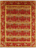 William Morris Hand Knotted Wool Area Rug - 8' 9" X 11' 7" - Golden Nile