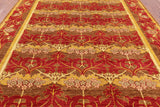 William Morris Hand Knotted Wool Area Rug - 8' 9" X 11' 7" - Golden Nile