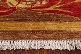 William Morris Hand Knotted Wool Area Rug - 8' 9" X 11' 7" - Golden Nile