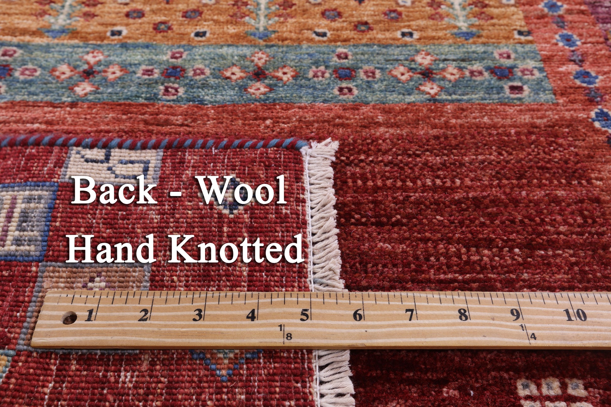 Tribal Persian Gabbeh Hand Knotted Wool Runner Rug - 2' 9" X 10' 2" - Golden Nile