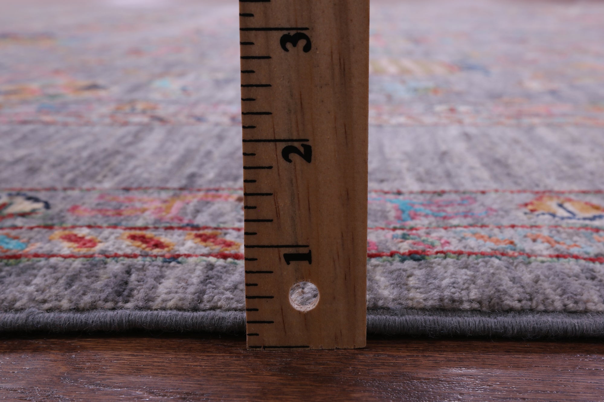 Grey Peshawar Hand Knotted Wool Rug - 8' 2" X 9' 11" - Golden Nile