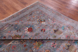 Grey Peshawar Hand Knotted Wool Rug - 8' 2" X 9' 11" - Golden Nile