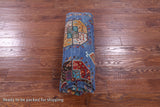 Blue Turkmen Ersari Handmade Wool Rug - 5' 7" X 8' 2" - Golden Nile