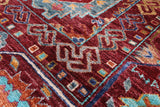 Turkmen Ersari Hand Knotted Wool Rug - 5' 9" X 8' 5" - Golden Nile