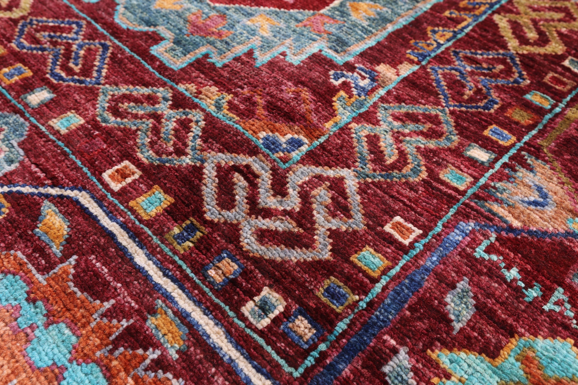 Turkmen Ersari Hand Knotted Wool Rug - 5' 9" X 8' 5" - Golden Nile
