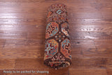 Brown Turkmen Ersari Handmade Wool Rug - 5' 8" X 8' 4" - Golden Nile
