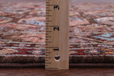 Brown Turkmen Ersari Handmade Wool Rug - 5' 8" X 8' 4" - Golden Nile