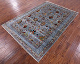 Peshawar Handmade Wool Rug - 5' 6" X 8' 0" - Golden Nile