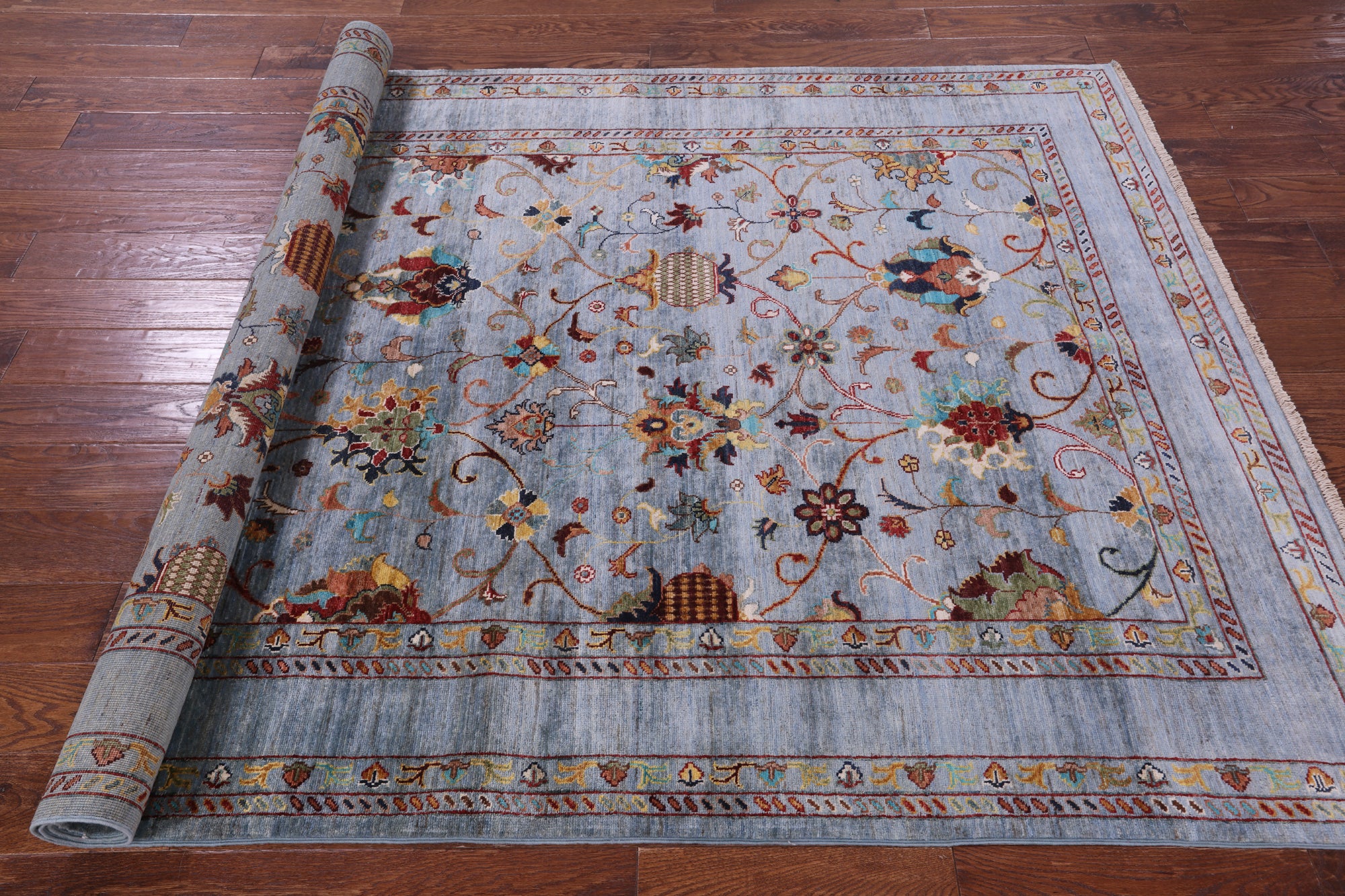 Peshawar Handmade Wool Rug - 5' 6" X 8' 0" - Golden Nile