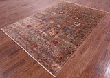 Peshawar Handmade Wool Rug - 5' 7" X 8' 6" - Golden Nile