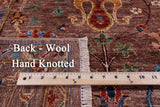 Peshawar Handmade Wool Rug - 5' 7" X 8' 6" - Golden Nile