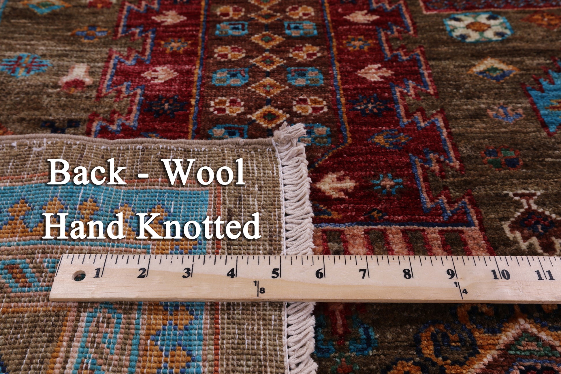 Turkmen Ersari Hand Knotted Wool Rug - 5' 9" X 7' 10" - Golden Nile