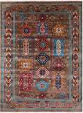 Turkmen Ersari Hand Knotted Wool Rug - 5' 9" X 7' 10" - Golden Nile