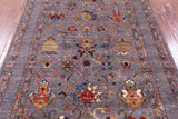 Peshawar Hand Knotted Wool Rug - 5' 0" X 6' 7" - Golden Nile