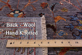 Peshawar Hand Knotted Wool Rug - 5' 0" X 6' 7" - Golden Nile