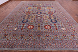 Persian Fine Serapi Hand Knotted Wool Rug - 12' 0" X 14' 8" - Golden Nile