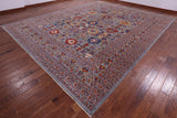 Persian Fine Serapi Hand Knotted Wool Rug - 12' 0" X 14' 8" - Golden Nile