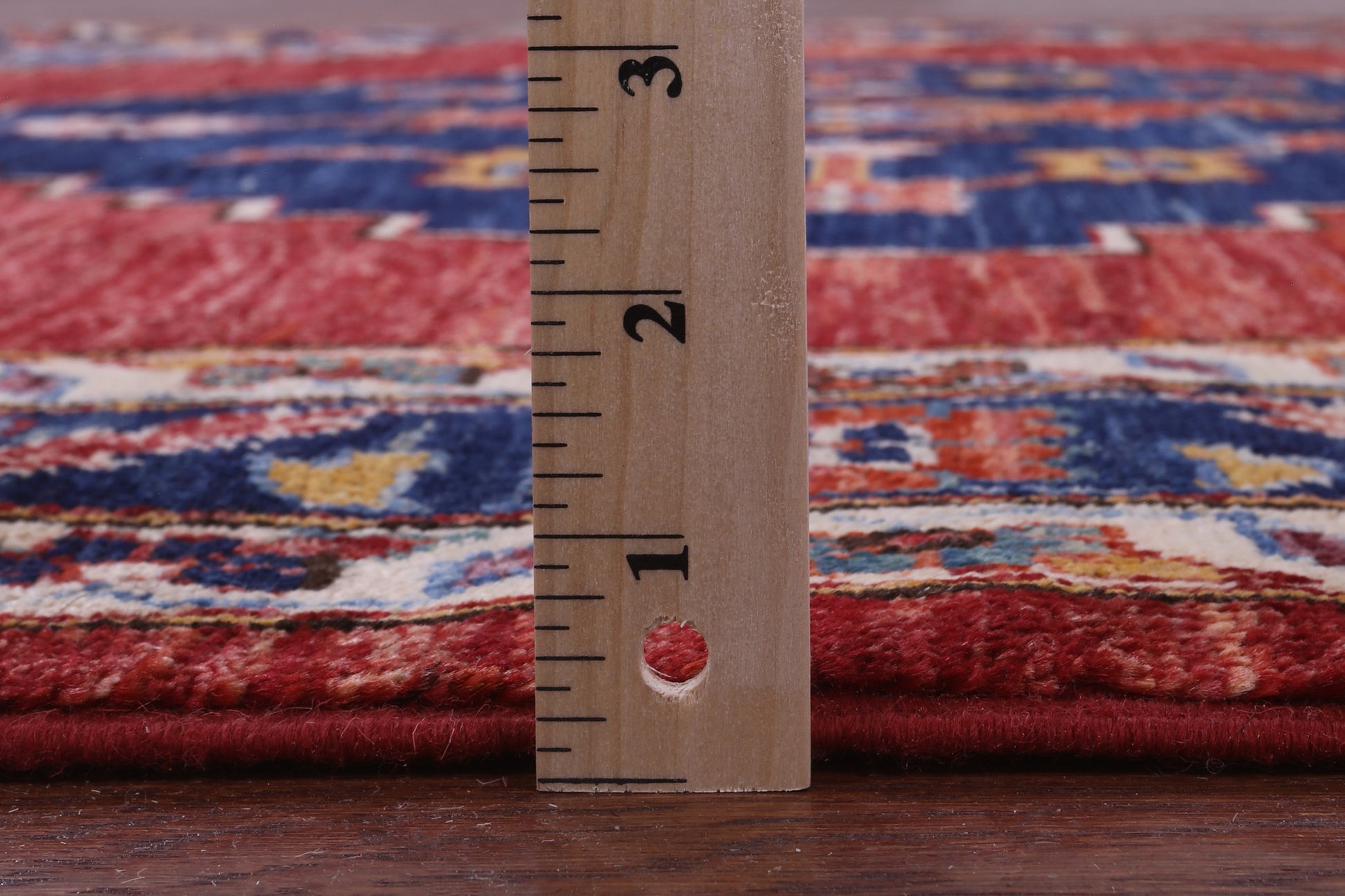 Red Persian Fine Serapi Hand Knotted Wool Rug - 5' 9" X 8' 10" - Golden Nile
