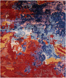 Abstract Contemporary Hand Knotted Wool Rug - 8' 2" X 9' 8" - Golden Nile