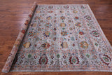Grey Peshawar Hand Knotted Wool Rug - 8' 1" X 10' 0" - Golden Nile