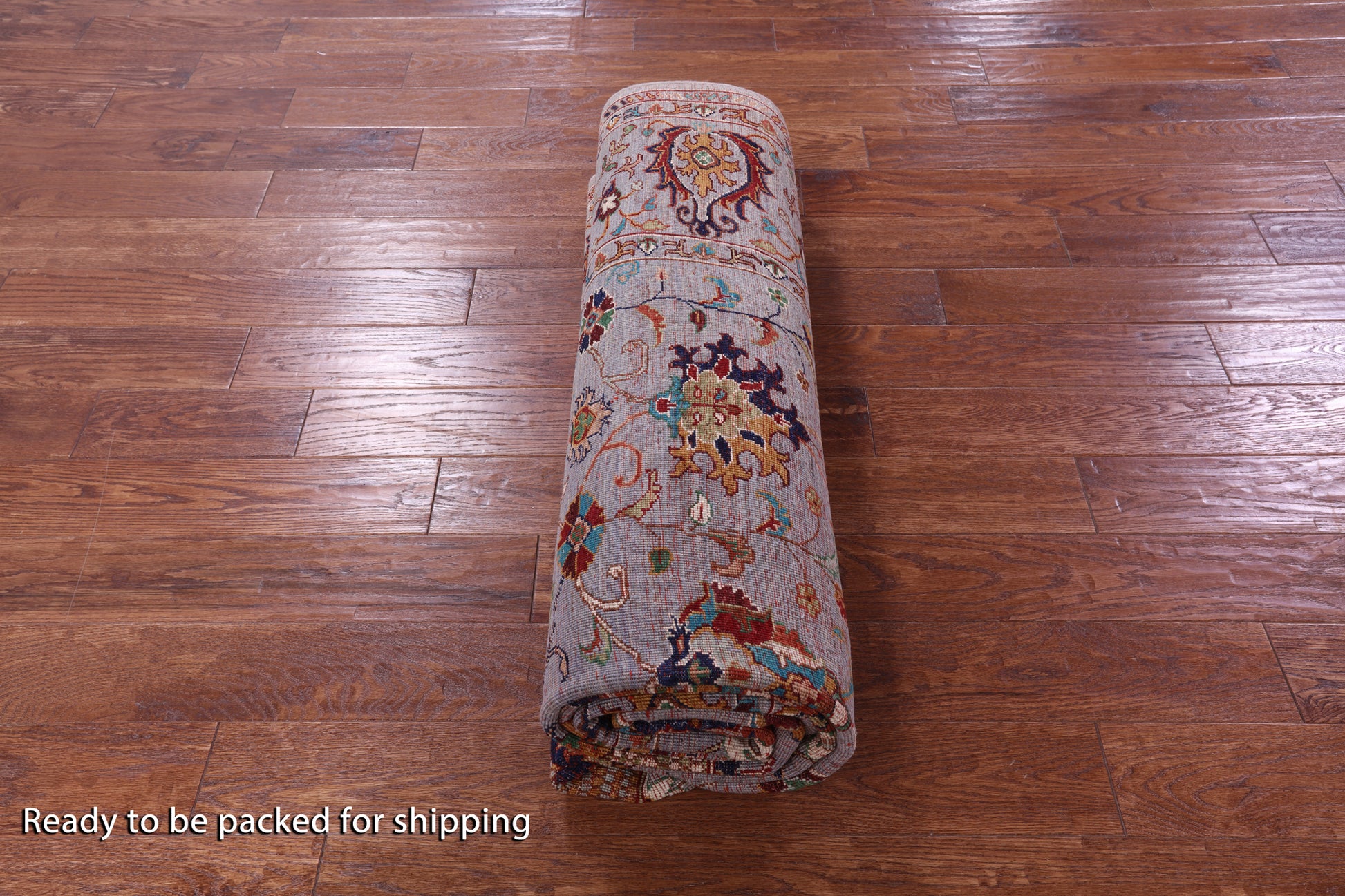 Grey Peshawar Hand Knotted Wool Rug - 6' 8" X 9' 10" - Golden Nile